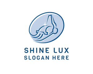 Vacuum Cleaning Shine logo design