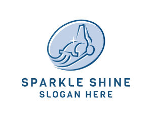 Vacuum Cleaning Shine logo design