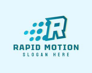 Modern Tech Letter R logo design