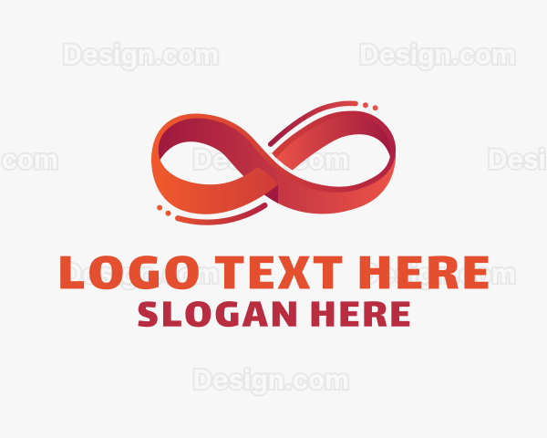 Modern Infinity Ribbon Logo