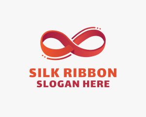 Modern Infinity Ribbon logo design