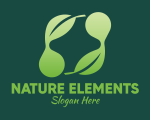 Natural Leaf Cross logo design