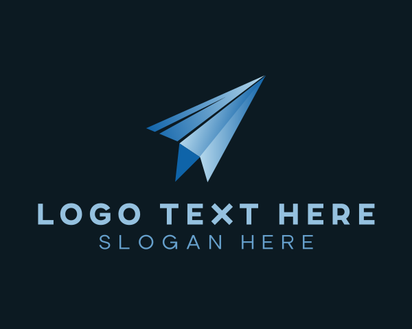 Paper Plane logo example 2