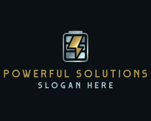 Lightning Battery Charge logo design