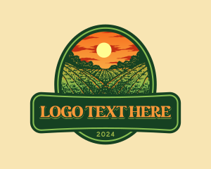 Agriculture Field Farming Logo