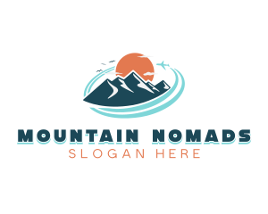 Airplane Mountain Vacation logo design