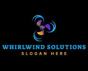 Propeller Turbine Airflow logo design