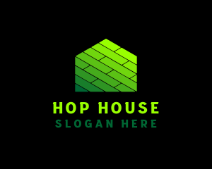 House Floor Parquet logo design