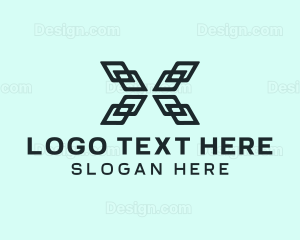 Modern Letter X Company Logo