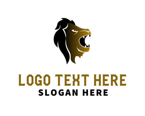 Lion Head logo example 1