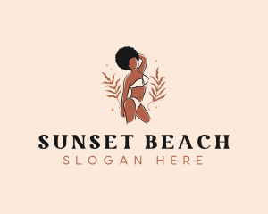 Body Bikini Lady logo design