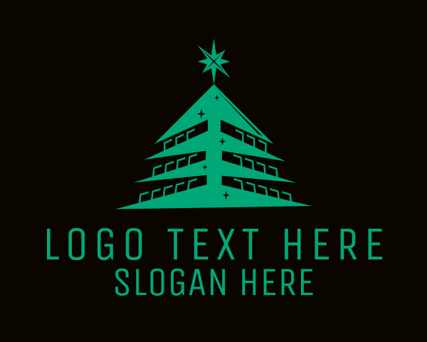 Christmas Tree logo example 1