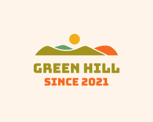 Multicolor Hill Horizon logo design