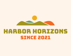 Multicolor Hill Horizon logo design