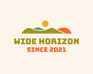 Multicolor Hill Horizon logo design