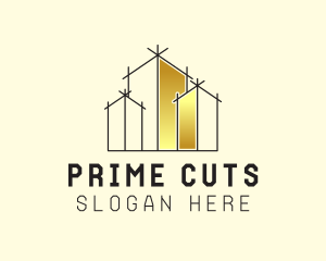 Gold Building Development logo design