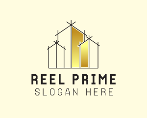 Gold Building Development logo design