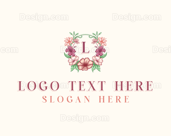 Flower Petal Gardening Logo