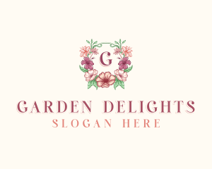 Flower Petal Gardening logo design