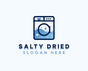 Clothes Washer Laundromat logo design