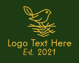 Gold Leaf Sparrow  logo