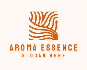 Orange Abstract Lines logo design