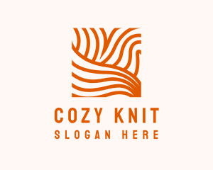 Orange Abstract Lines logo design