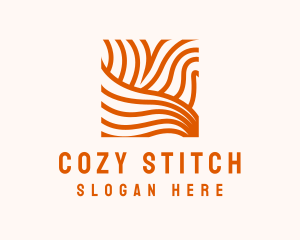 Orange Abstract Lines logo design