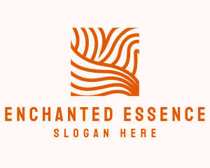 Orange Abstract Lines logo design