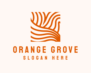 Orange Abstract Lines logo