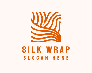 Orange Abstract Lines logo design