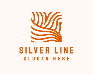 Orange Abstract Lines logo design