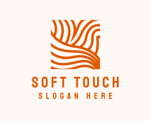 Orange Abstract Lines logo design