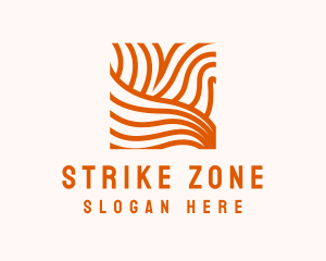 Orange Abstract Lines logo design