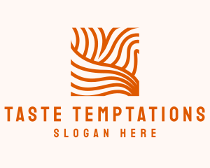 Orange Abstract Lines logo design