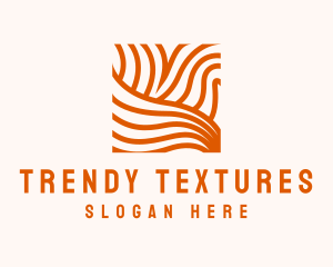 Orange Abstract Lines logo design