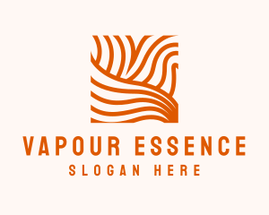 Orange Abstract Lines logo design