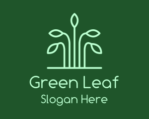 Simple Green Plant logo design