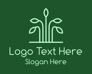 Simple - Simple Green Plant logo design