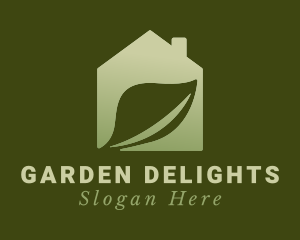 Gardening Leaf Greenhouse logo design