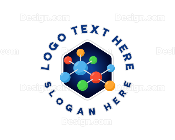 Science Laboratory Molecule Logo