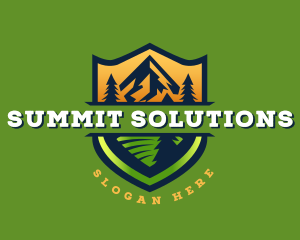 Summit Mountain Peak logo design