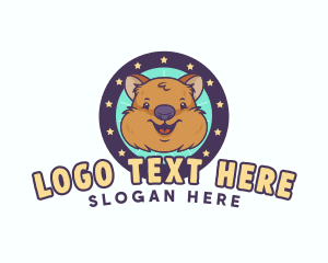 Cute Quokka Animal logo