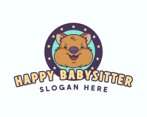 Cute Quokka Animal logo design