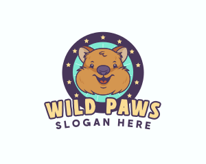 Cute Quokka Animal logo design