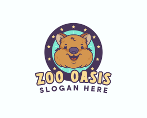 Cute Quokka Animal logo