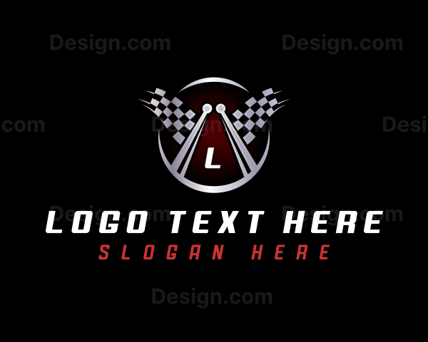 Flag Racing Automotive Logo