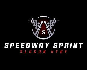 Flag Racing Automotive logo design