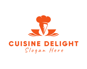 Chef Recipe Pen logo design