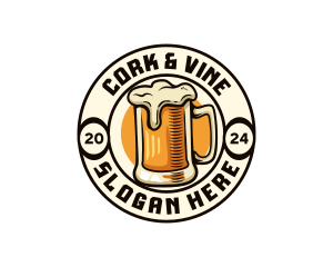 Craft Beer Brewery Bar logo design